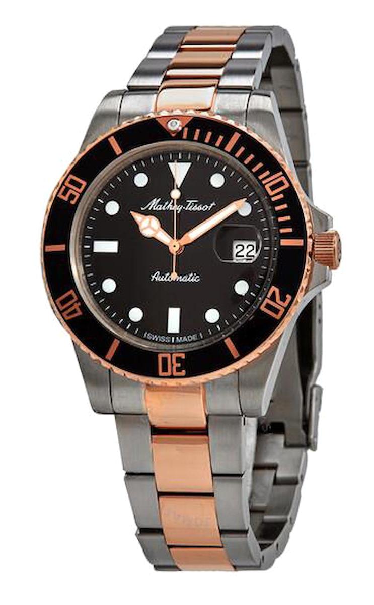 Tissot H901ATRN Pusulalı Takvimli 44 mm Füme-Rose Gold Çelik Kordon Analog Erkek Kol Saati