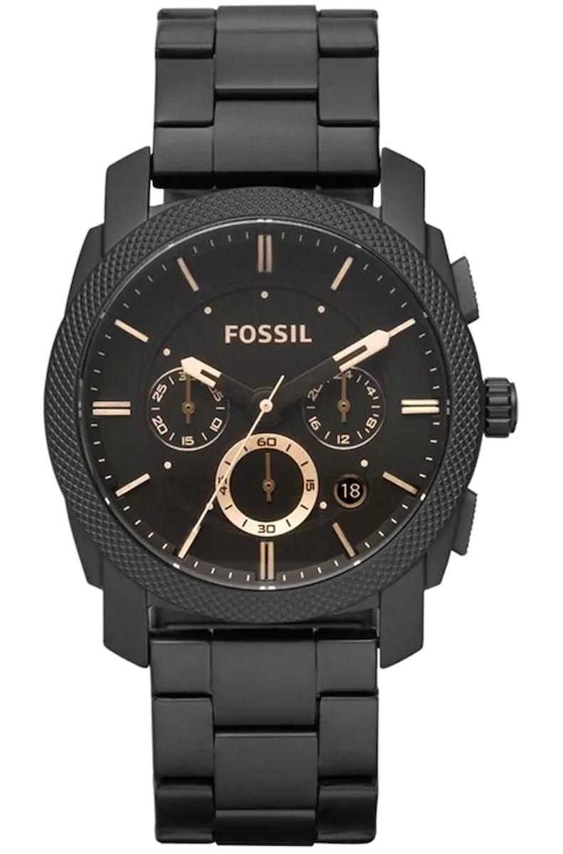 Fossil FFS4682 Takvimli 41-45 mm Siyah Çelik Kordon Analog Erkek Kol Saati