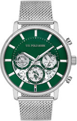U.S. Polo Assn USPA1102-02 Takvimli 44 mm Çelik Kordon Analog Erkek Kol Saati