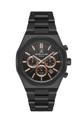 Daniel Klein DK.1.13451.5 Takvimli 44 mm Siyah Metal Kordon Analog Kol Saati