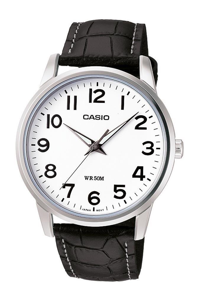 Casio MTP-1303L-7BVDF 40 mm Siyah Deri Kordon Analog Kol Saati