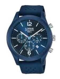 Lorus RT355HX9 Takvimli Mavi Silikon Kordon Analog Erkek Kol Saati