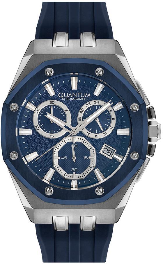 Quantum HNG949.999 Takvimli 45 mm Lacivert Metal Kordon Analog Erkek Kol Saati