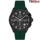 Gant G168007 Takvimli 44 mm Yeşil Silikon Kordon Analog Erkek Kol Saati