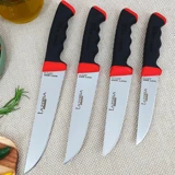 Lazbisa Soft Grip 4 Parça Mutfak Bıçak Seti Et Ekmek Sebze Meyve Bıçak ( No: 0-1-2-3 ) ( Abs Kaymaz Sap )