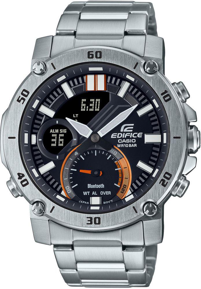 Casio ECB-20D-1ADF Takvimli 45 mm Çelik Kordon Analog Erkek Kol Saati