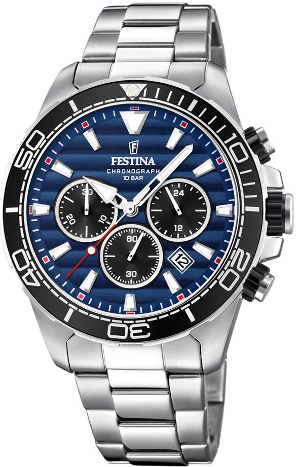 Festina F20361-3 Takvimli 44 mm Çelik Kordon Analog Kol Saati