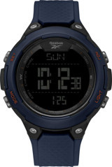 Reebok RV-THR-G9-PLPL-BS Takvimli 54 mm Lacivert Silikon Kordon Dijital Erkek Kol Saati