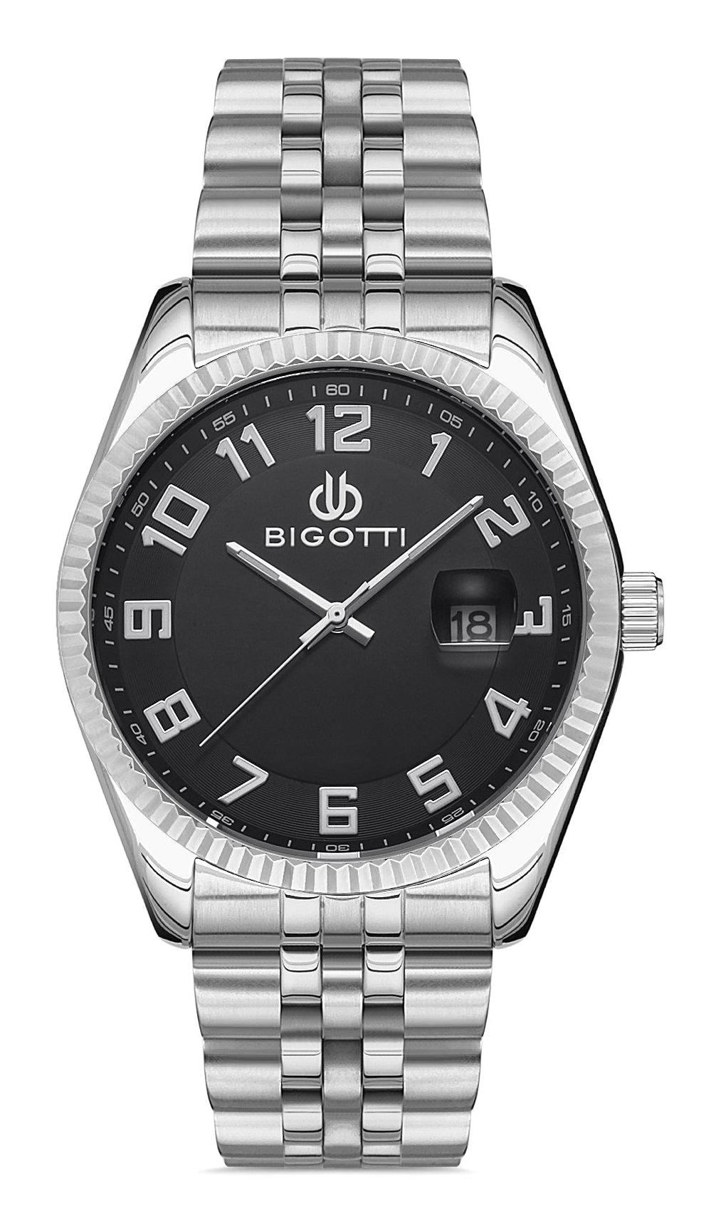Bigotti BG.1.10302.1 Takvimli 41 mm Çelik Kordon Analog Erkek Kol Saati