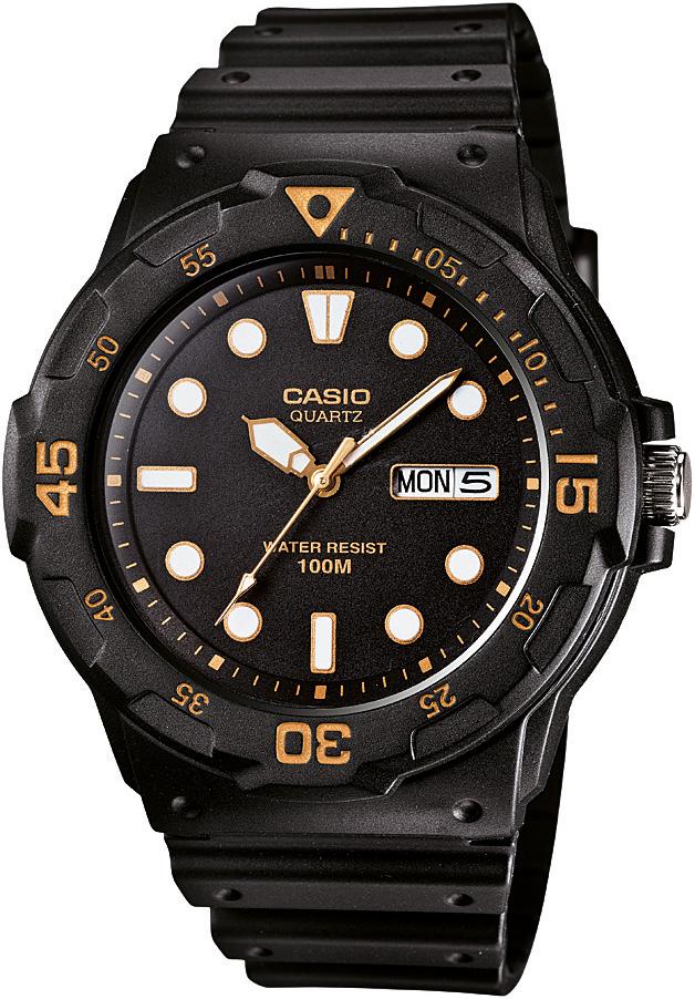 Casio MRW-200H-1EVDF Takvimli Siyah Çelik Kordon Analog Kol Saati