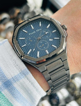 Frank Alex FA.0622 Takvimli 43 mm Çelik Kordon Analog Erkek Kol Saati