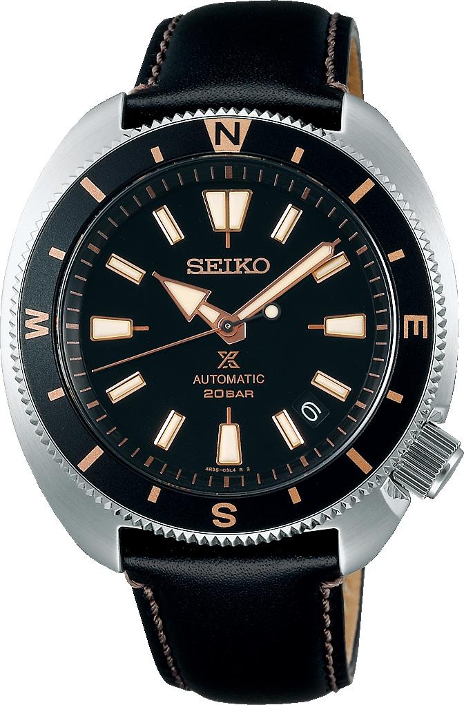 Seiko SRPG17K Takvimli 41 mm Siyah Deri Kordon Analog Kol Saati