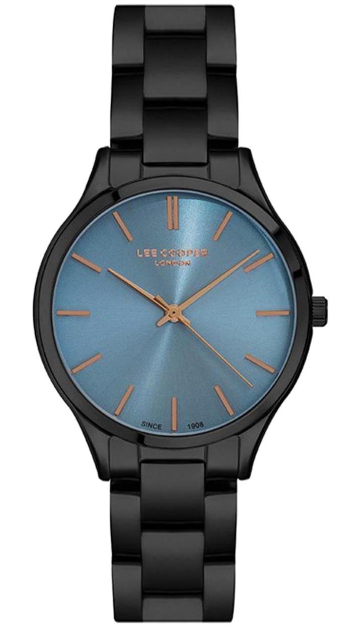 Lee Cooper LC07055.091 Siyah Çelik Kordon Analog Kadın Kol Saati