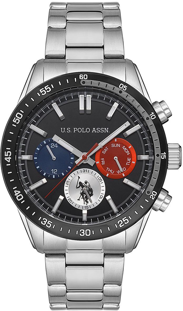 U.S. Polo Assn USPA1044-04 Takvimli 45 mm Çelik Kordon Analog Erkek Kol Saati