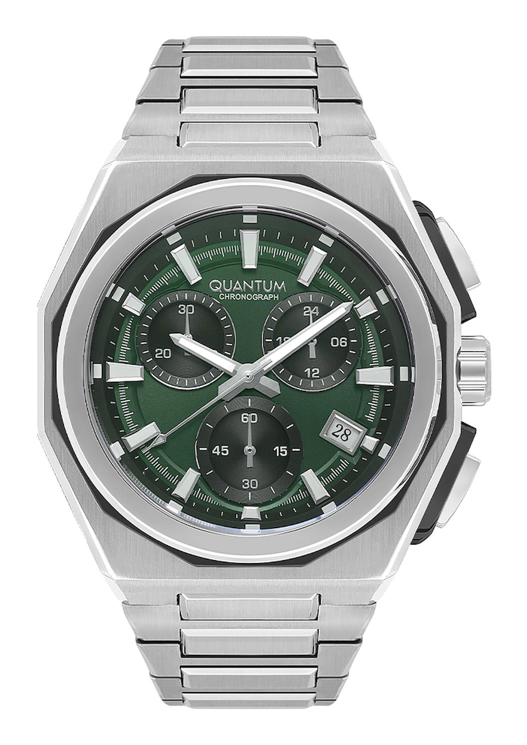 Quantum PWG1079.370 Takvimli 49 mm Çelik Kordon Analog Erkek Kol Saati