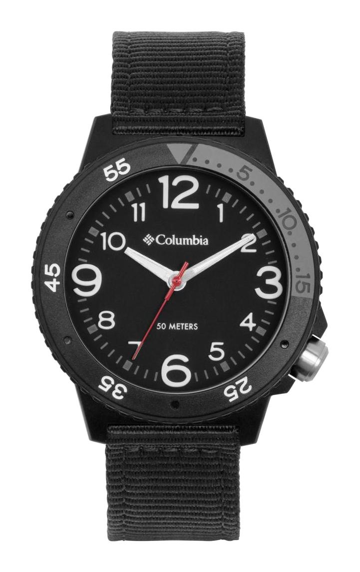 Columbia CSS12-002 Siyah Deri Kordon Analog Erkek Kol Saati