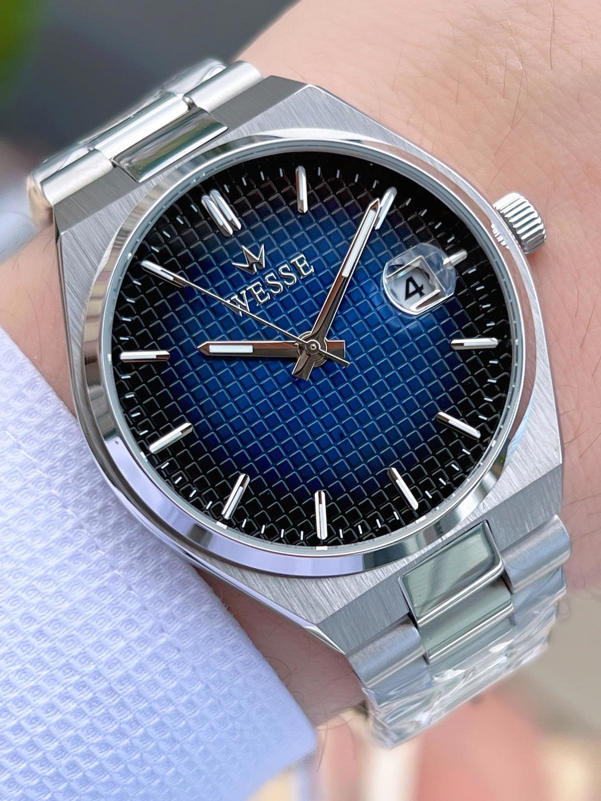 Wesse WWG209507 Takvimli 42 mm Çelik Kordon Analog Erkek Kol Saati