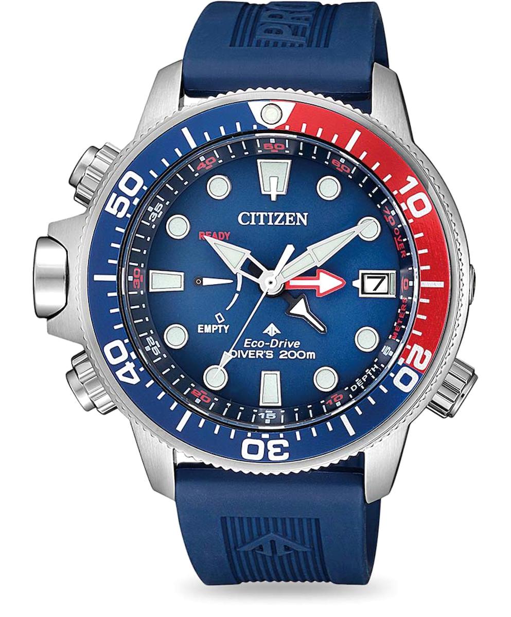 Citizen BN2038-01L Takvimli Lacivert Silikon Kordon Analog Erkek Kol Saati
