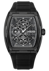 Police PEWJQ0004501 Takvimli 42 mm Siyah Silikon Kordon Analog Erkek Kol Saati