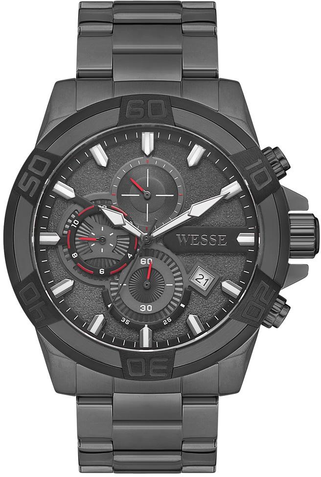 Wesse WWG800803 Antrasit Çelik Kordon Analog Erkek Kol Saati
