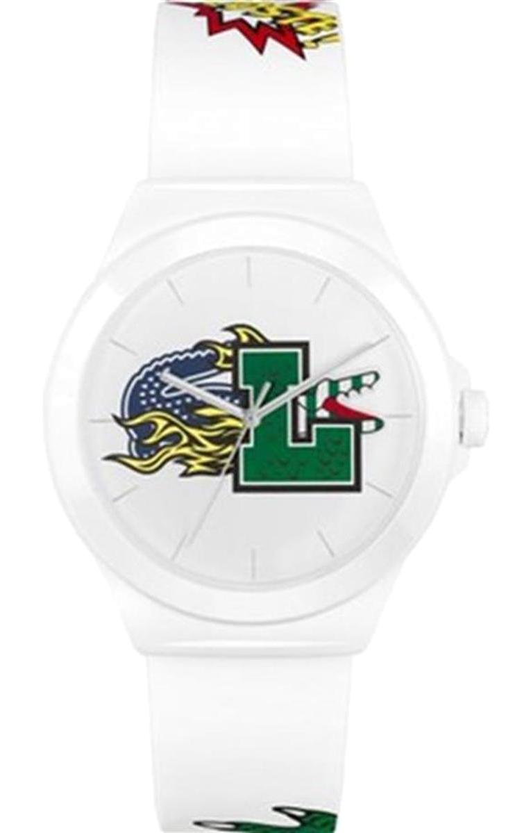Lacoste LAC2011232 42 mm Beyaz Silikon Kordon Analog Erkek Kol Saati