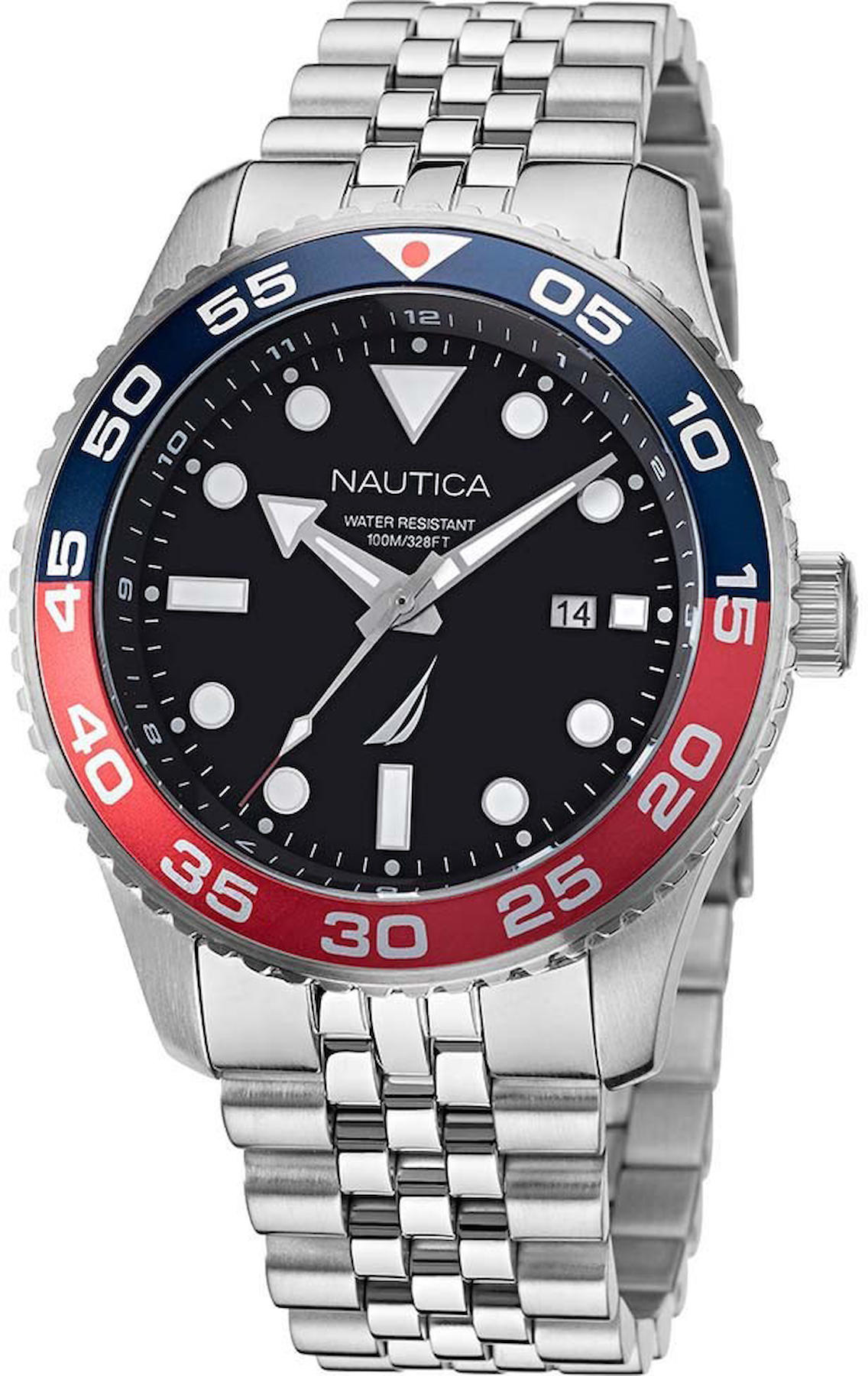 Nautica NAPPBF139 Takvimli 44 mm Çelik Kordon Analog Kol Saati