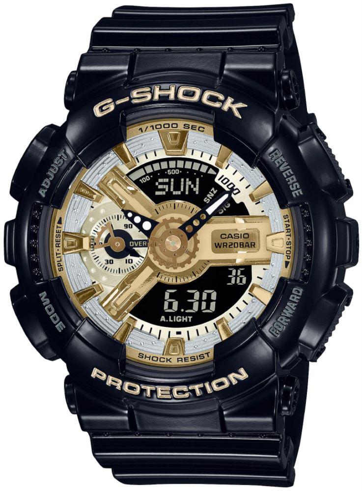 Casio GMA-S110GB-1A Takvimli 46-50 mm Siyah Silikon Kordon Analog Kol Saati