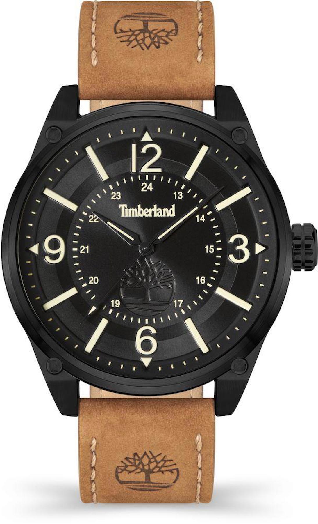 Timberland TDWGA9000602 Takvimli 45 mm Kahverengi Deri Kordon Analog Erkek Kol Saati