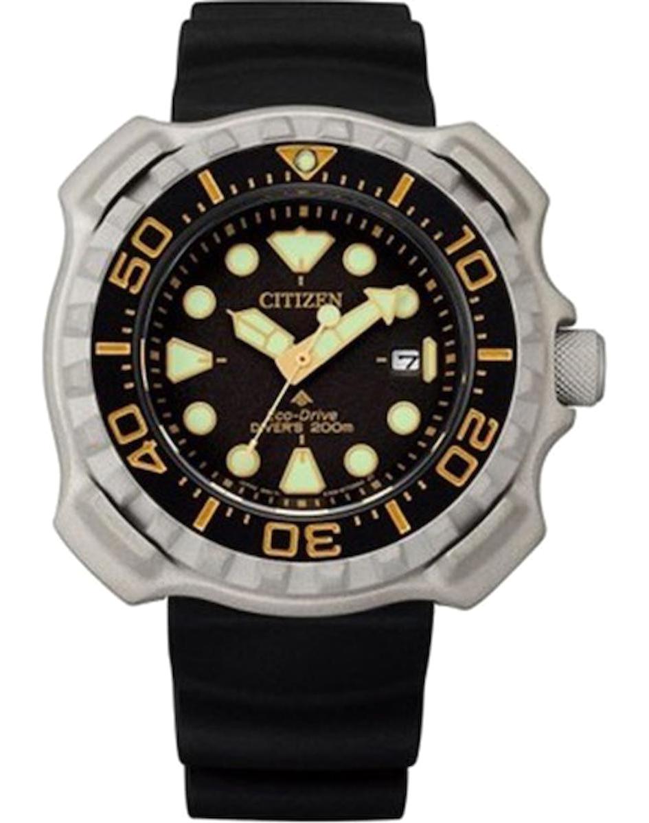 Citizen BN0220-16E Takvimli Si̇yah Silikon Kordon Analog Erkek Kol Saati