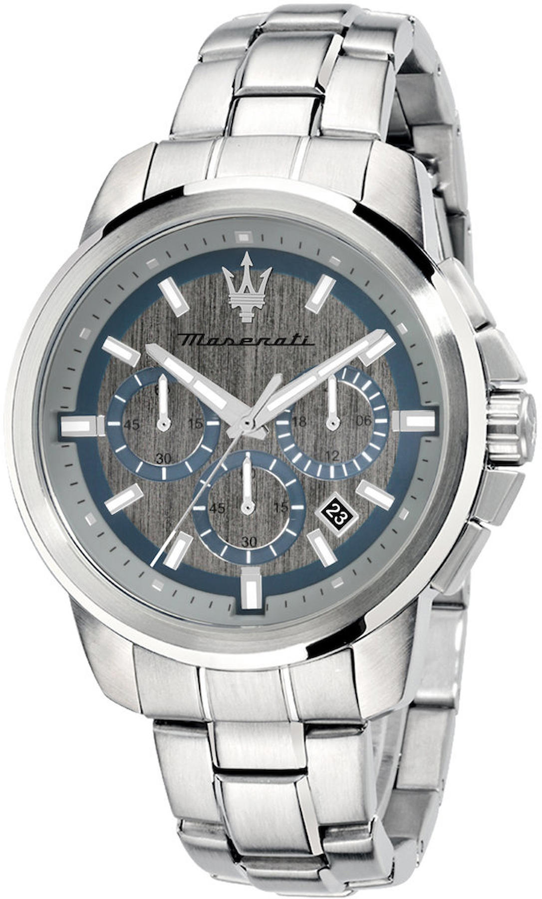 Maserati R8873621006 Takvimli 43 mm Çelik Kordon Analog Kol Saati