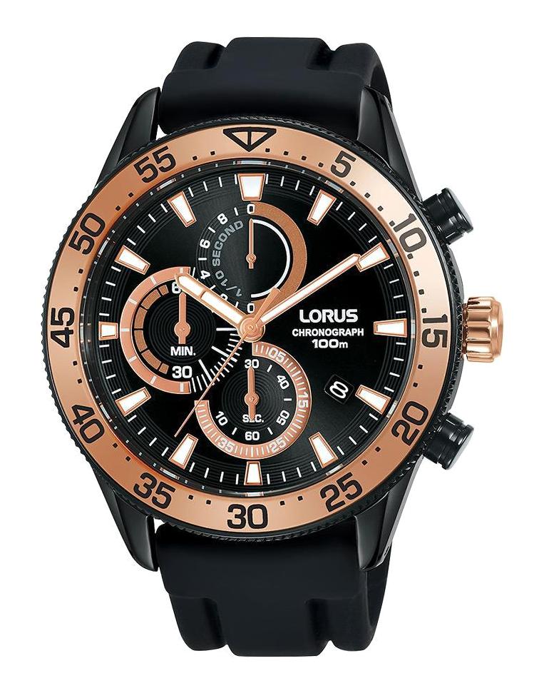 Lorus RM339FX9 Takvimli 44 mm Siyah Silikon Kordon Analog Erkek Kol Saati