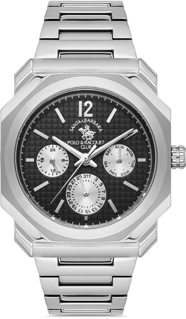 Santa Barbara Polo & Racquet Club SB.1.10275.1 Takvimli 44 mm Çelik Kordon Analog Kol Saati