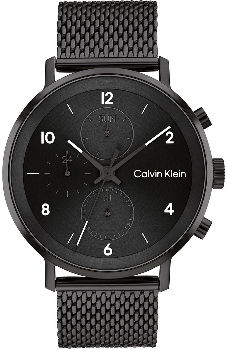 Calvin Klein CK25200108 Takvimli 44 mm Siyah Çelik Kordon Analog Erkek Kol Saati