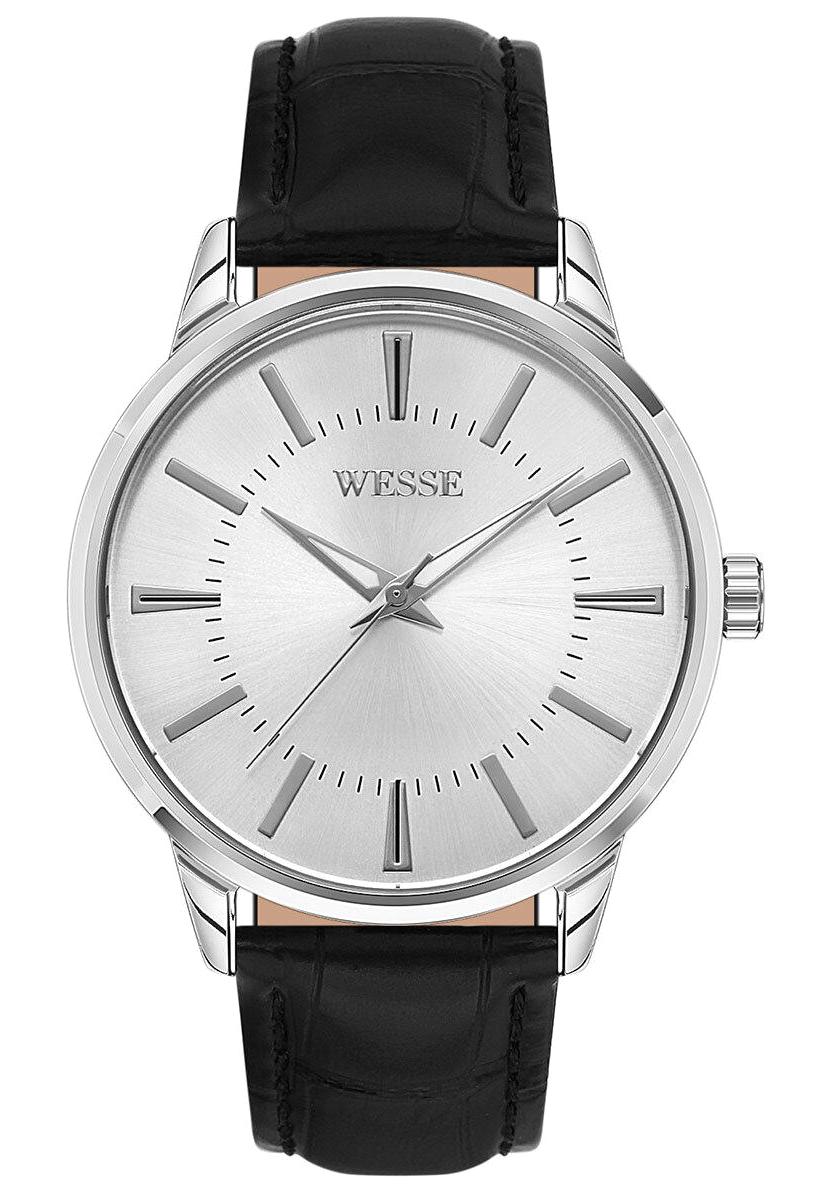 Wesse WWG203813 41 mm Siyah Deri Kordon Analog Erkek Kol Saati