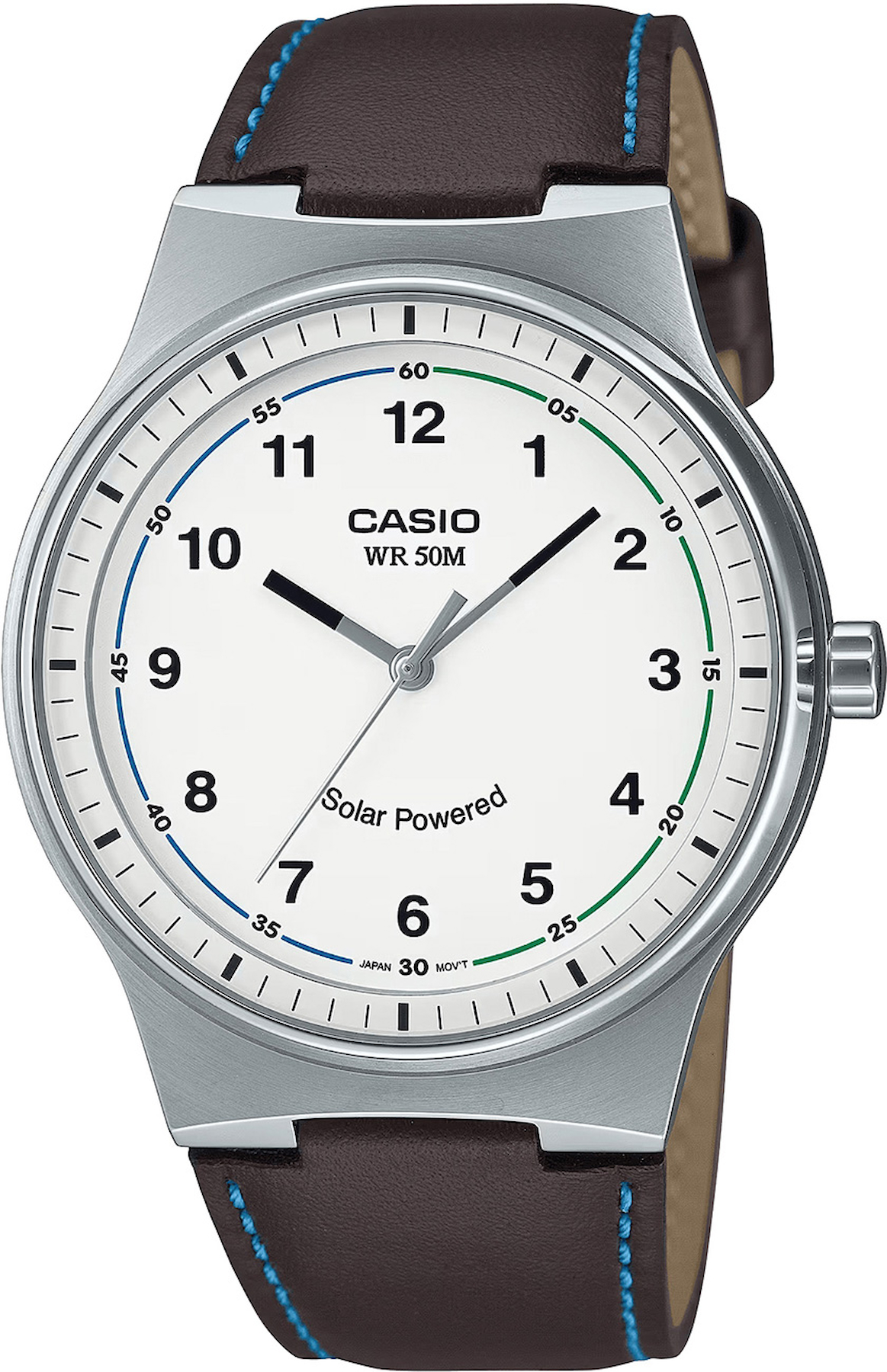 Casio MTP-RS105L-7B 40 mm Kahverengi Deri Kordon Analog Kol Saati