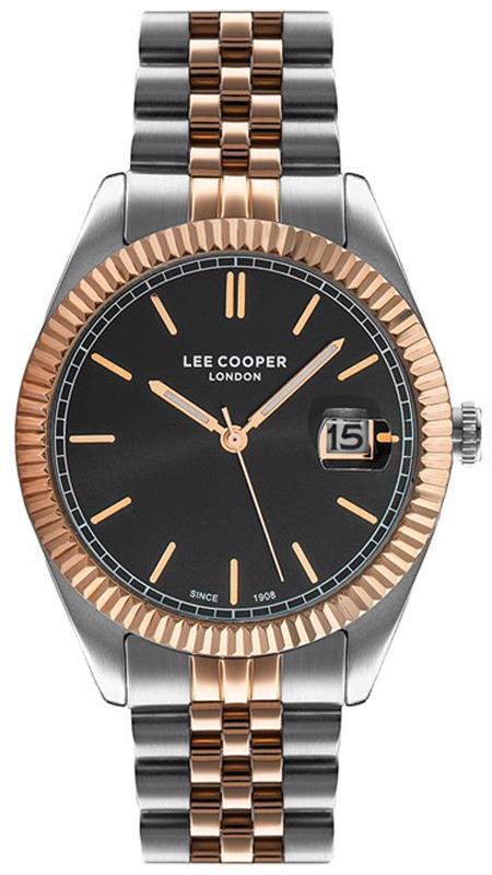 Lee Cooper LC07215.550 Takvimli 40 mm Gri-Rose Gold Çelik Kordon Analog Erkek Kol Saati