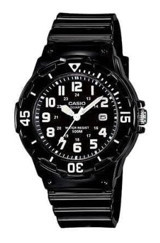 Casio LRW-200H-1B Takvimli 34.2 mm Siyah Silikon Kordon Analog Kol Saati