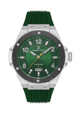 Daniel Klein DKE.1.10529.5 Takvimli Yeşil Silikon Kordon Analog Erkek Kol Saati