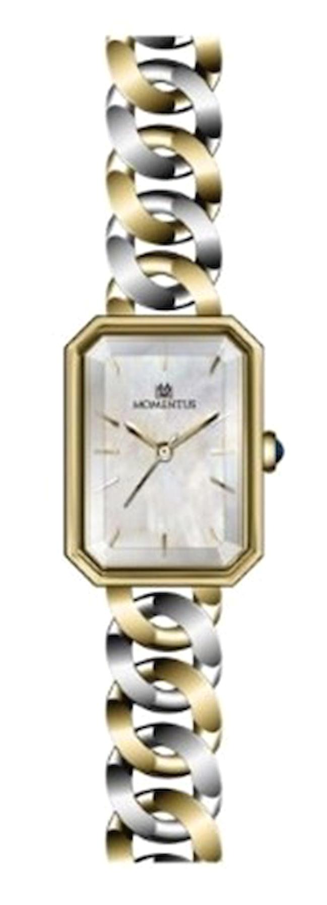 Momentus CW129T-09SG Takvimli 44 mm Altın-Çelik Kordon Analog Erkek Kol Saati