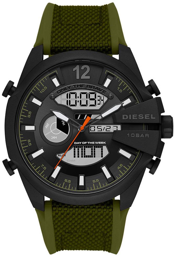 Diesel DZ4549 Takvimli 42 mm Yeşil Silikon Kordon Analog Erkek Kol Saati