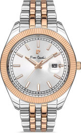 Pierre Cardin 800701F03 Takvimli 46-50 mm Gri-Rose Gold Çelik Kordon Analog Kol Saati
