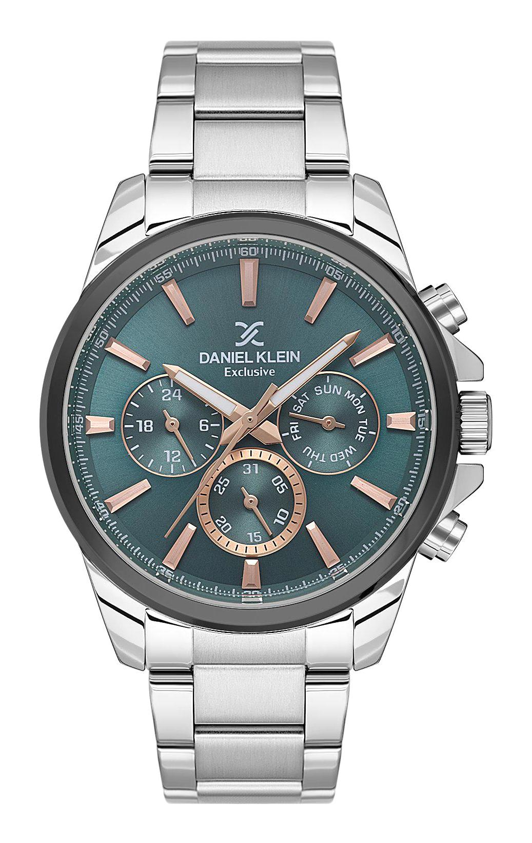 Daniel Klein DKE.1.10587.4 Takvimli 45 mm Metal Kordon Analog Erkek Kol Saati