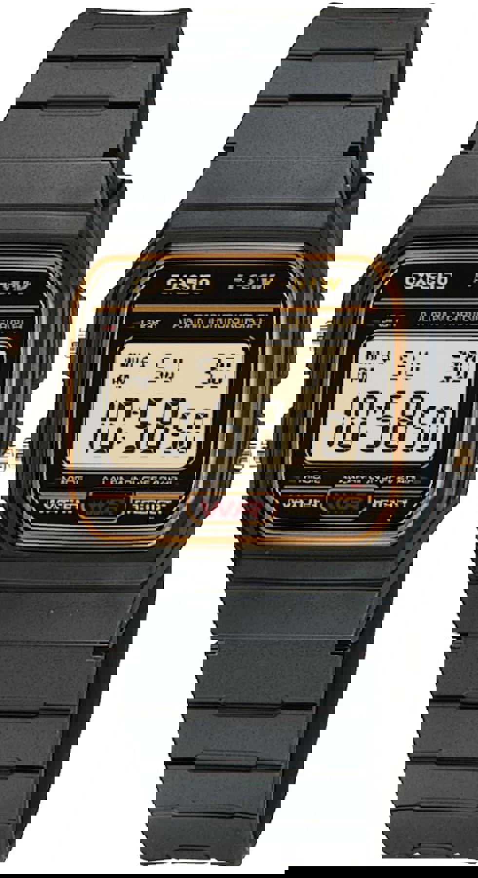 Casio F-91WG-9QDF Takvimli 35.2 mm Siyah Silikon Kordon Dijital Kol Saati