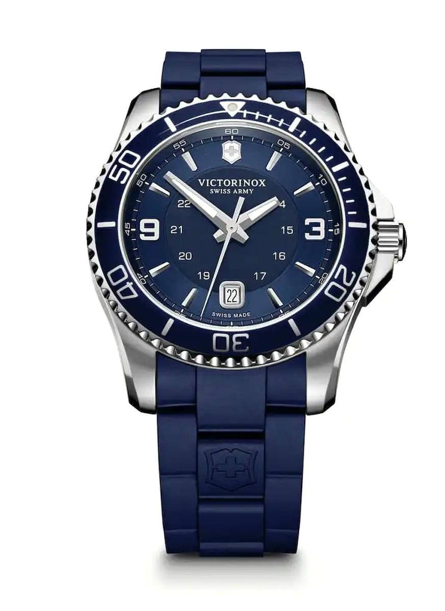 Victorinox Swiss Army 241603 Pusulalı Takvimli 43 mm Lacivert Çelik Kordon Analog Kol Saati