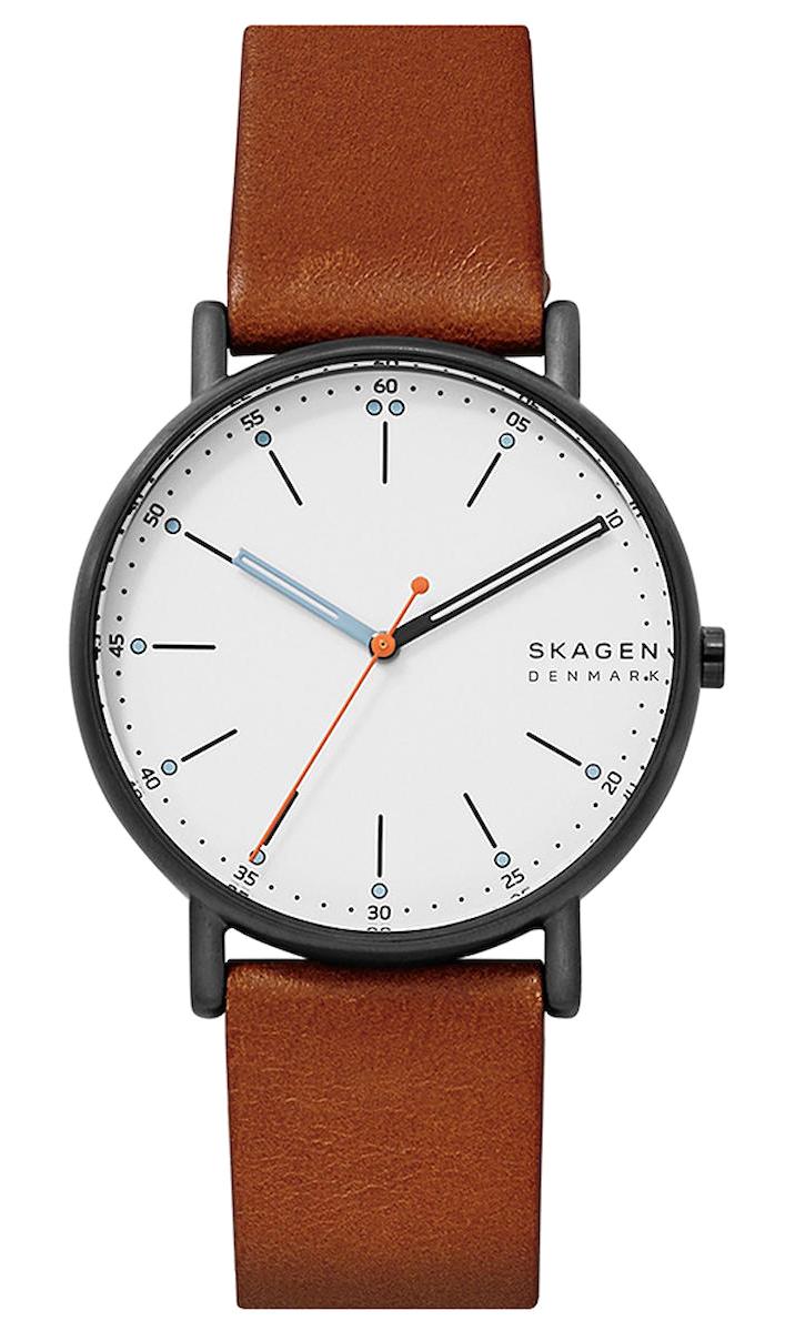 Skagen SKW6374 40 mm Kahverengi Deri Kordon Analog Erkek Kol Saati