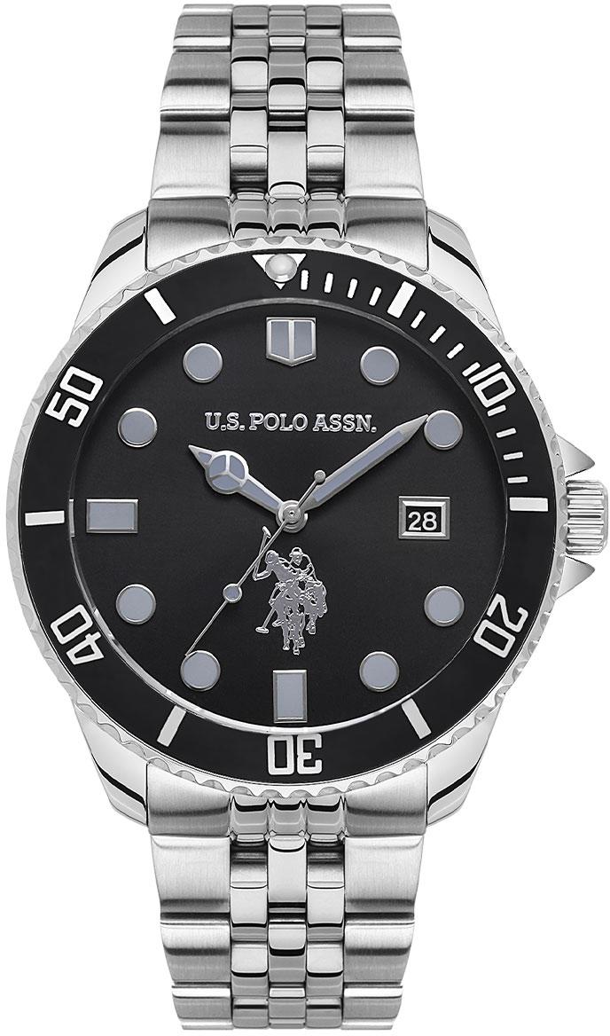 U.S. Polo Assn USPA1048-02 Takvimli 44 mm Çelik Kordon Analog Erkek Kol Saati