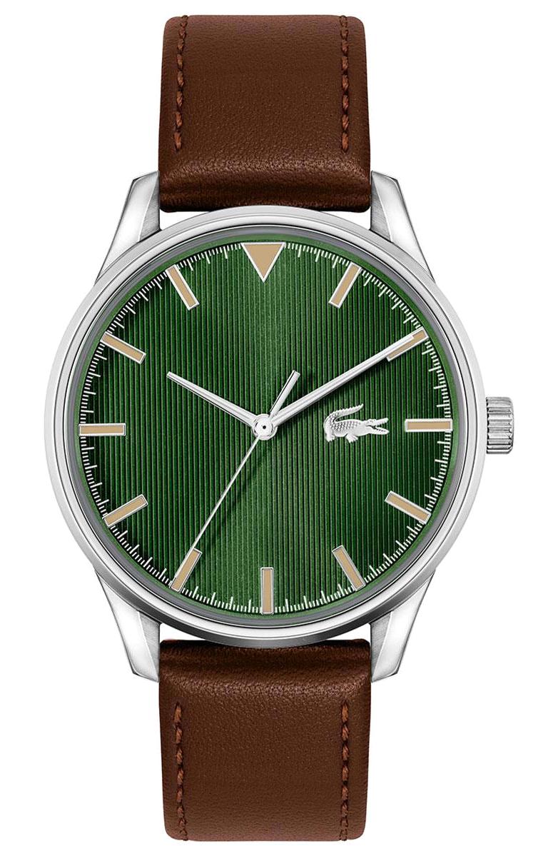 Lacoste LAC2011230 42 mm Kahverengi Deri Kordon Analog Erkek Kol Saati