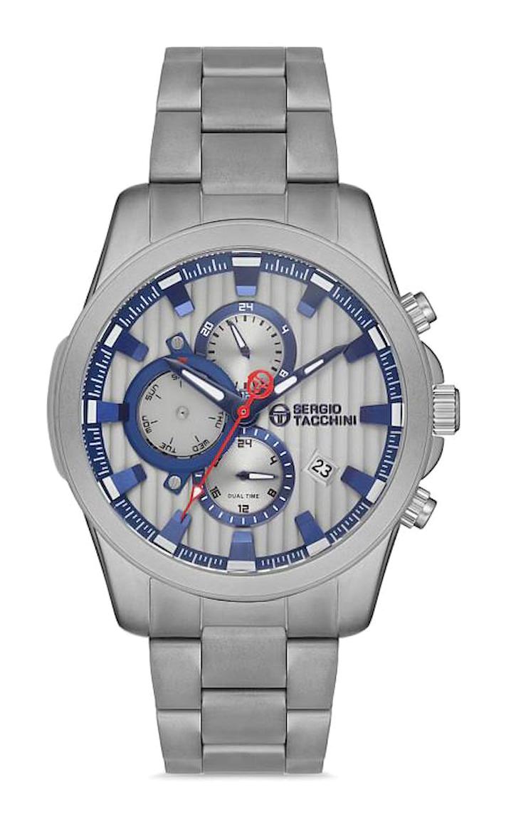 Sergio Tacchini ST.1.10119.5 Takvimli 45 mm Çelik Kordon Analog Erkek Kol Saati