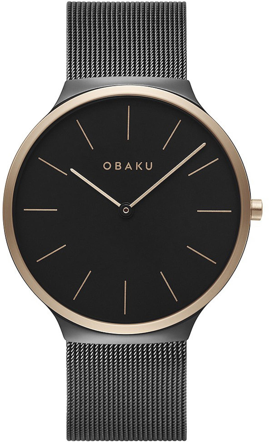 Obaku Denmark V240GXMBMB 40 mm Çelik Kordon Analog Kol Saati