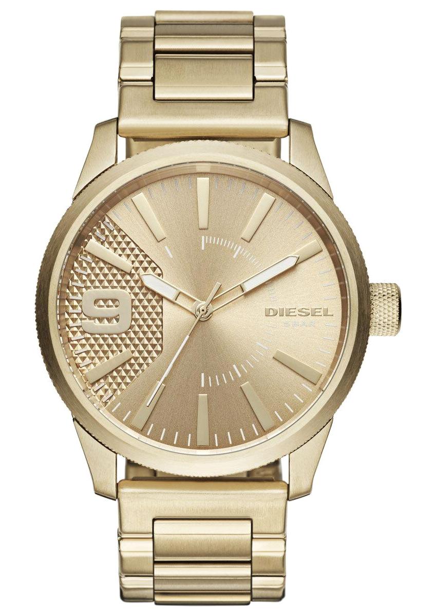 Diesel DZ1761 Takvimli 42 mm Altın Çelik Kordon Analog Erkek Kol Saati